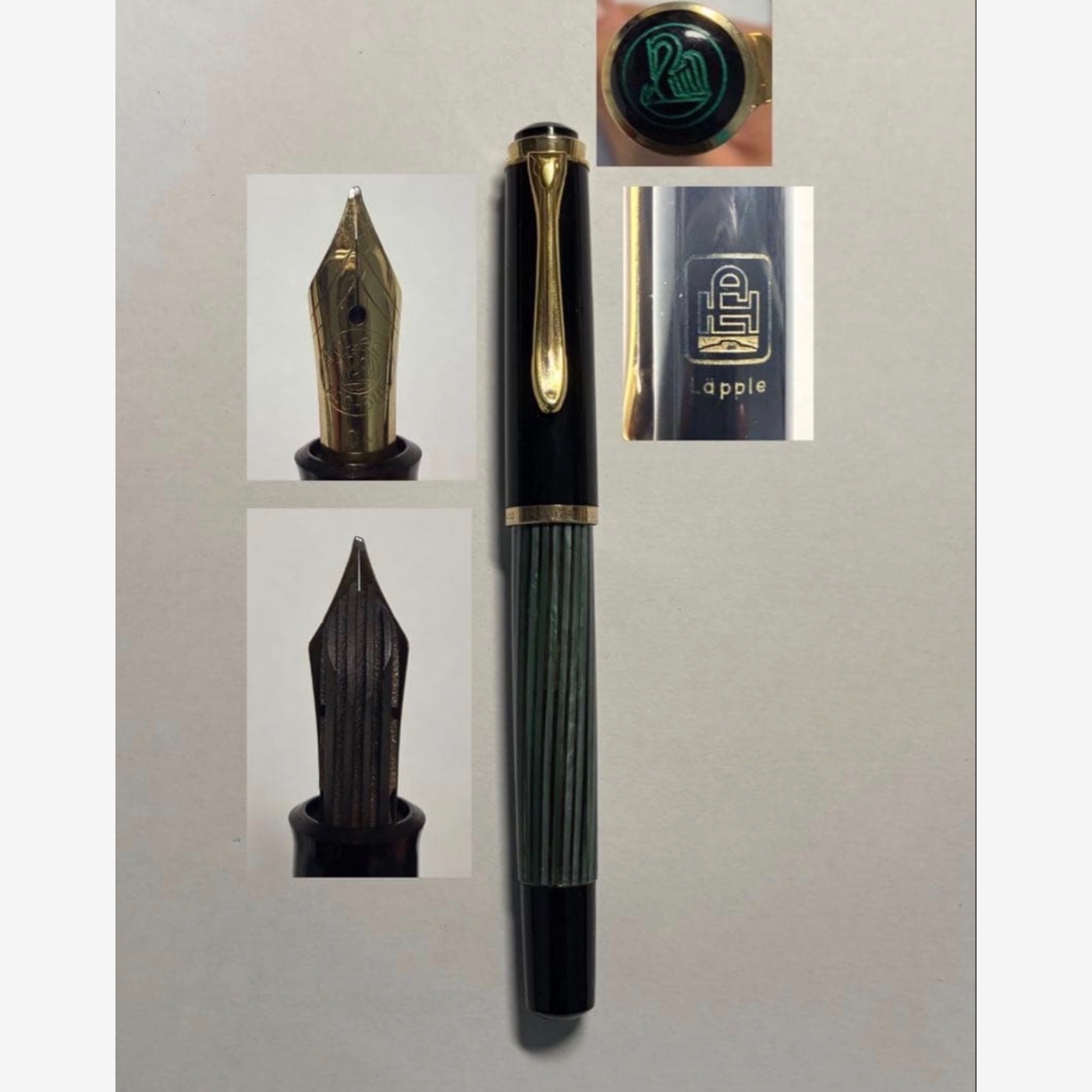 Pelikan — 1950ties 400 with oblique nib — Oblique Medium nib — fountain pen for sale on Nibfolio
